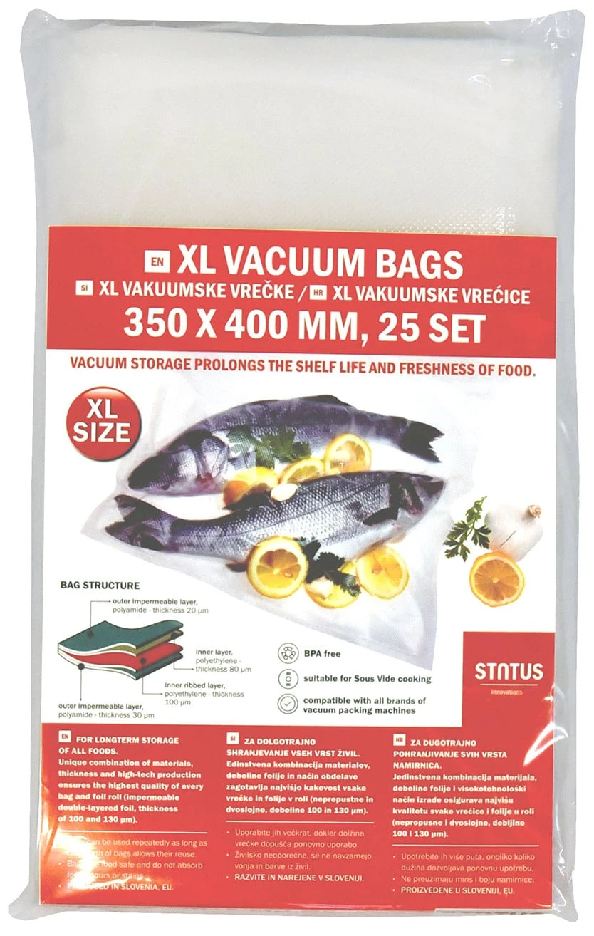 Пакеты для вакууматора Status XL 350x400 мм 25 шт. (176261)